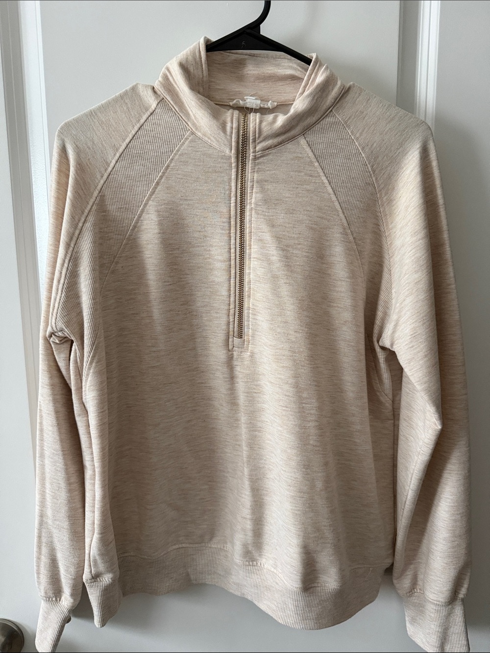 Men's Half-Zip Pullover Sweater - Cream